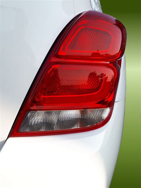 Rear Of A White Car Free Stock Photo - Public Domain Pictures