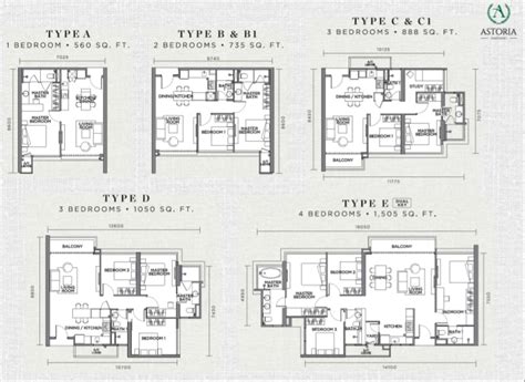 Astoria-Floor-Plan-Unit-Layouts | New Property Launch - Kuala Lumpur, Selangor