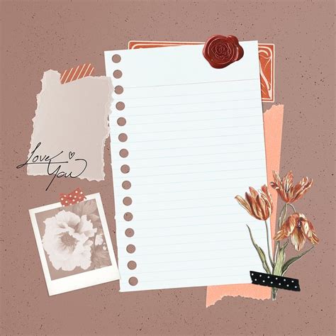 Floral feminine scrapbook collage design | Premium PSD - rawpixel