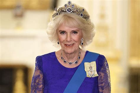 Queen Camilla Wears Queen Elizabeth's Sapphire Tiara at Palace Banquet