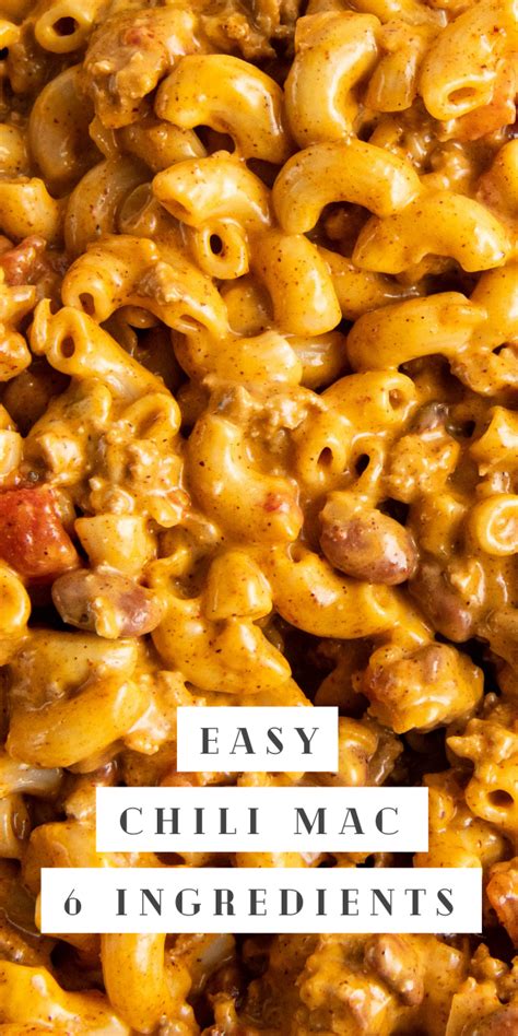 Easy Chili Mac Recipe | Easy Dinner Ideas