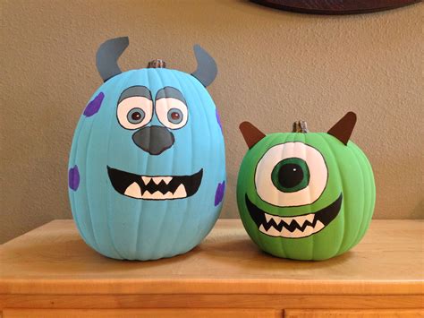 Mikey and Sully Monster’s Inc Pumpkins 2013 office contest | Disney ...