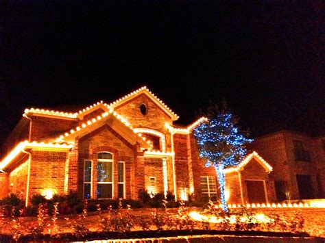 Christmas lights installation