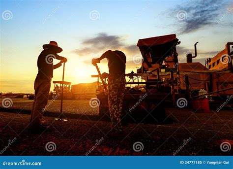 Road workers stock image. Image of dump, outside, crew - 34777185