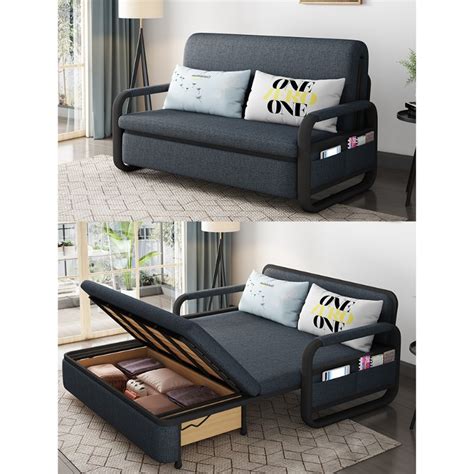 Discount up to RM100!! Premium Sofa Bed Modern Fabric Practical - Free ...