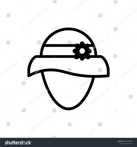 Cap Icon Vector Outline Style Stock Vector (Royalty Free) 1844049856 ...