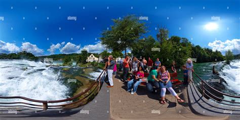 360° view of The Rhine Waterfall at Schaffhausen - Alamy