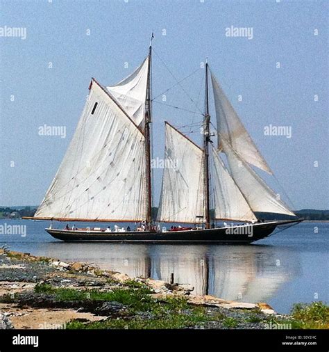 Bluenose II schooner Stock Photo - Alamy