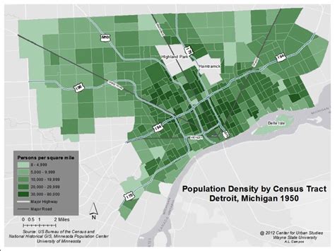 Detroit’s population density | Drawing Detroit