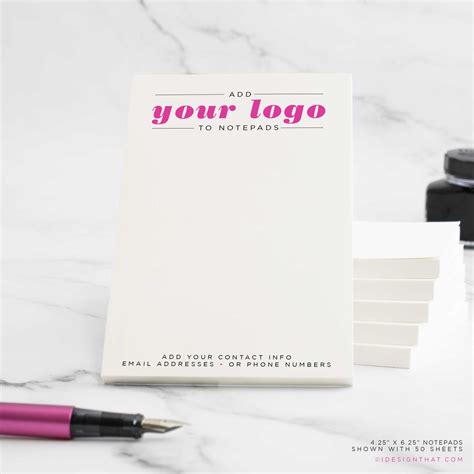 Notepads Personalized With Your Company Logo, to Do Lists Memo Tablets ...