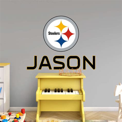 Pittsburgh Steelers Stacked Personalized Name Wall Decal | Shop Fathead ...