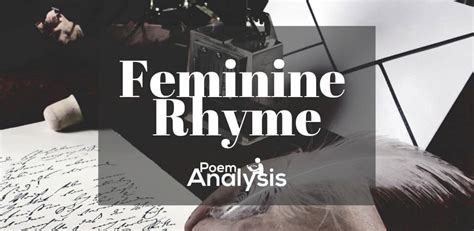 Feminine Rhyme (Double Rhyme) - Definition and Examples