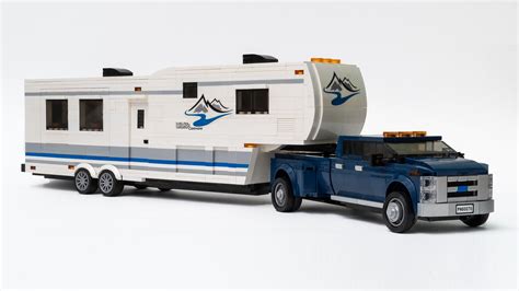 Ford pick up with fifth wheel camper | Lego cars, Lego camper, Fifth ...