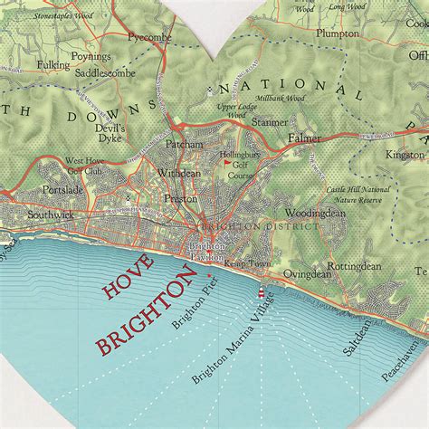 Road Map Of Brighton