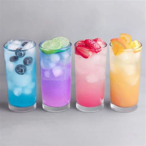 Icy cold drinks - which one would you choose? 💙💜💖💛 Create these simple ...