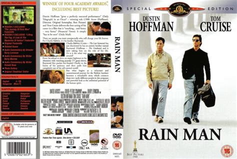 Rain Man (1988) SE R2 - Movie DVD - CD Label, DVD Cover, Front Cover