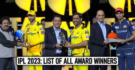 IPL 2023: List of all award winners after final between CSK vs GT