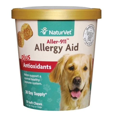 Dog Allergy Aid Soft Chews Plus Antioxidants Support Healthy Immune System 70ct - Walmart.com ...