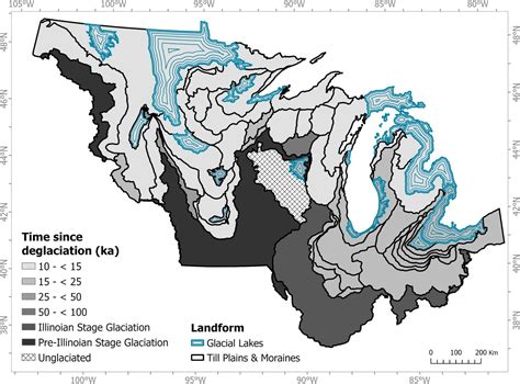 Landform regions of the glaciated Central Lowlands | Applied ...