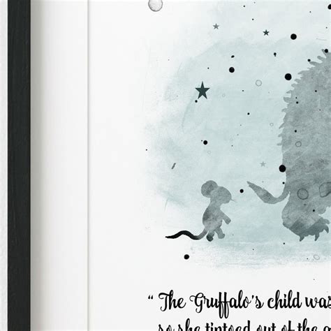 The Gruffalo Watercolour Word Art Quote Print-Wall Art | Etsy