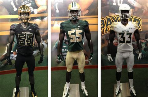 Baylor Bears football team unveils new uniforms