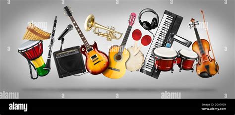 Musical Instruments Collage High Resolution Stock Photography and ...