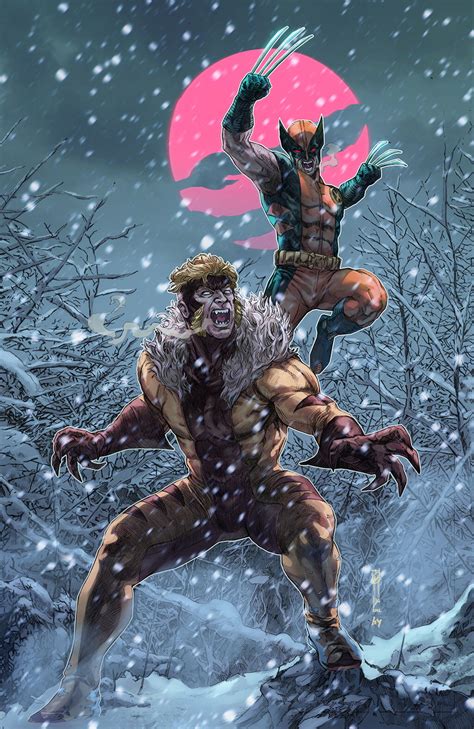 Sabretooth vs Wolverine | Wolverine marvel, Marvel comics art ...