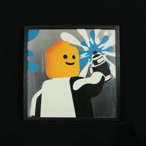 Lego Man Painting at PaintingValley.com | Explore collection of Lego ...