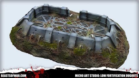 Check out the Low Fortification Dugouts from Micro Art Studio – OnTableTop – Home of Beasts of War