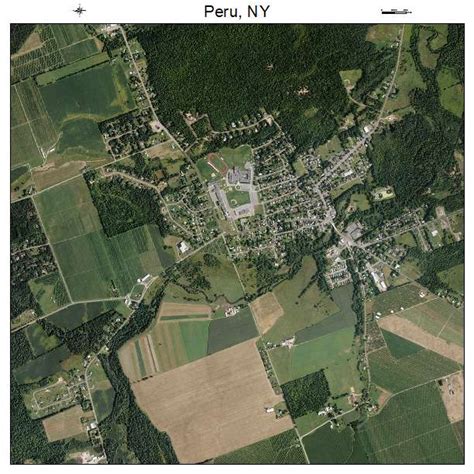 Aerial Photography Map of Peru, NY New York