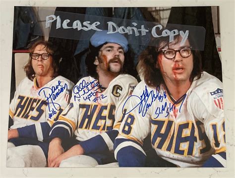 Slap Shot Movie Poster, Vintage Photo MULTI-AUTOGRAPHED & INSCRIBED by ...