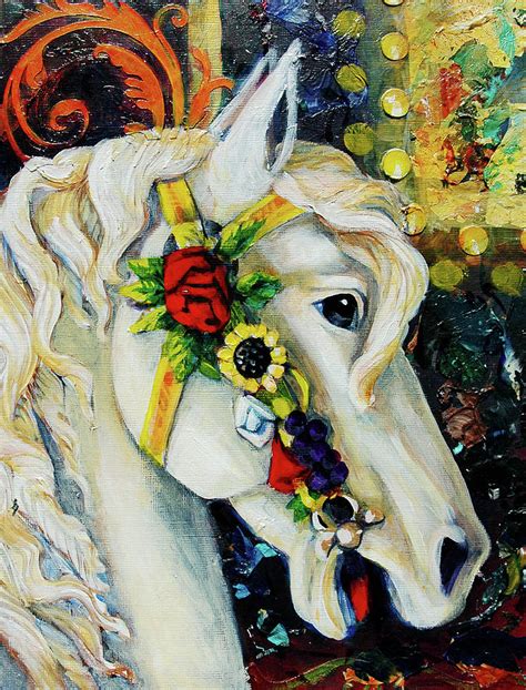 Carousel Horse Painting by Cynthia Westbrook