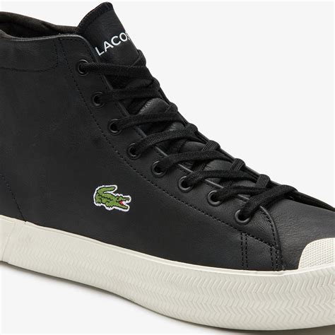 Men's Gripshot Mid Leather and Suede Trainers | LACOSTE