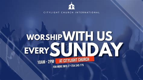 worship with us church flyer Template | PosterMyWall