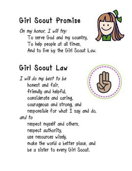 Girl Scout Law Printable HD Images Free Download – Girl Scout Promise ...