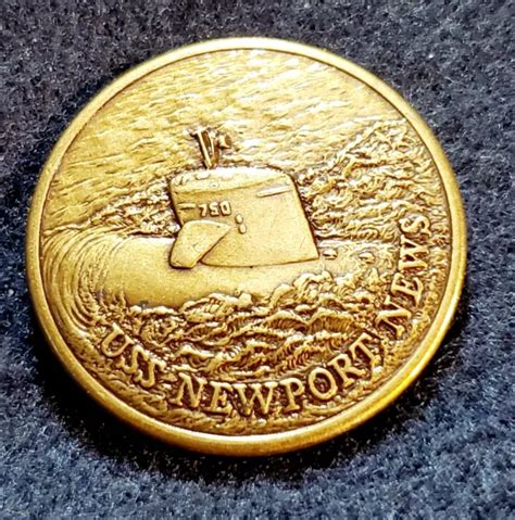 SSN-750 USS NEWPORT NEWS Nuclear Submarine US Navy Challenge Coin NON CPO Chief $21.99 - PicClick