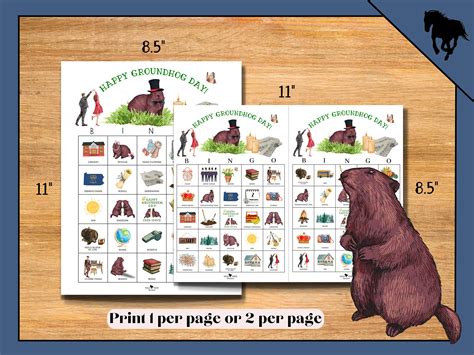 Groundhog Day Bingo, Groundhog Day Activity, Groundhog Day Game, Fun ...