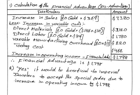 Imperial Jewelers manufactures and sells a gold bracelet for $409.00. The company’s accounting ...