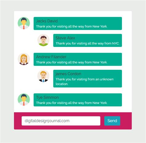 20+ Best Free Bootstrap Chat Templates