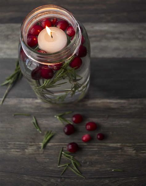 Make These Quick & Easy Floating Candles for Your Christmas Centerpiece