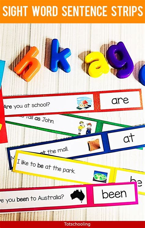 Sight Word Sentence Strips | Sight word sentences, Sight words ...