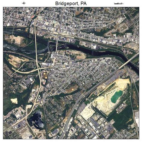 Aerial Photography Map of Bridgeport, PA Pennsylvania