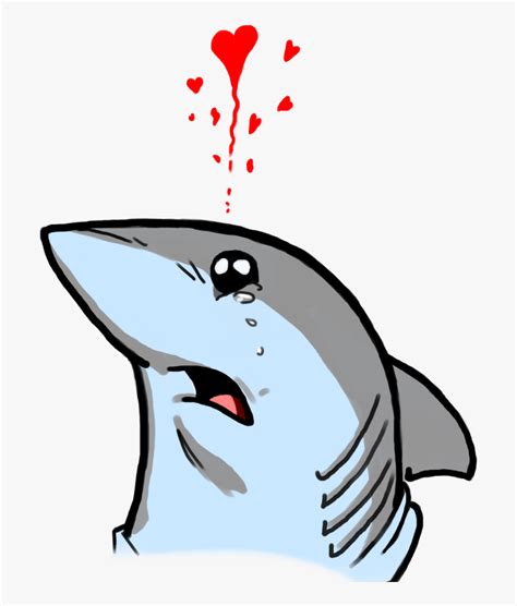 Cartoon Illustration Shark Sad Crying Stock Vector (Royalty Free - Clip Art Library