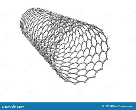 Carbon Nanotubes Molecular 3d Structure Stock Illustration ...