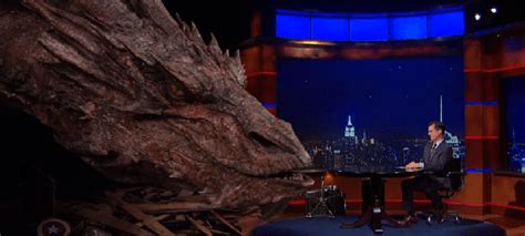 WATCH: Stephen Colbert Interviews ‘The Hobbit’s Smaug | Anglophenia ...