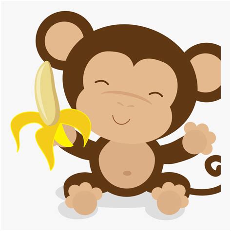 Jungle animals Monkey boy clipart Monkey nursery Monkey baby shower ...