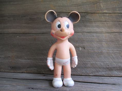 vintage Mickey Mouse squeak toy Walt Disney by TheBeautifulBarn