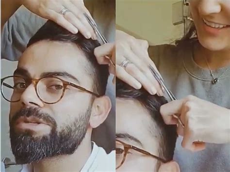 Watch: Virat Kohli gets haircut by wife Anushka Sharma amid COVID-19 ...