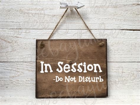 In Session Sign In Session Wood Sign In Session Door Sign | Etsy