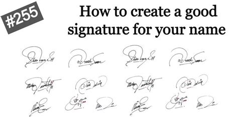 Good Signature | How to create a good signature for my name |signature style(A'B'H'I'J'K'L'M'S ...